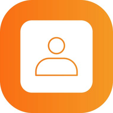 Kullanıcı simgesinin vektör çizimi