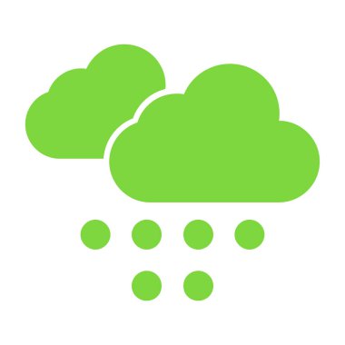 bulut hava vektörü simgesi