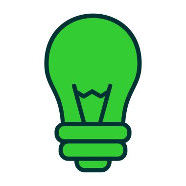 ampul simgesi vektör illüstrasyonu