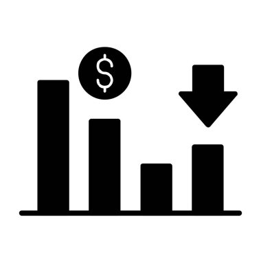 Dolar vektör sembolü düz simge