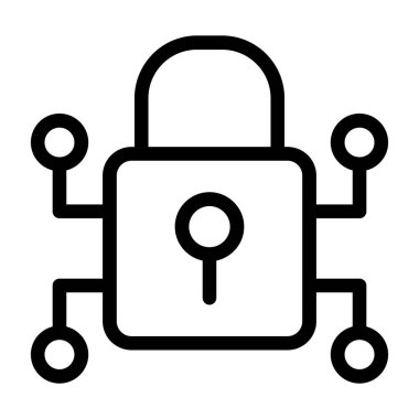 kilit simgesi, ana vektör çizimi