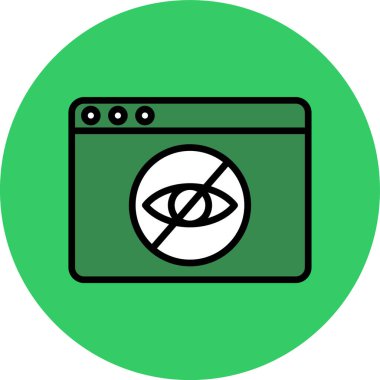 tarayıcı simgesi, vektör illüstrasyonu