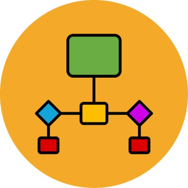 Sosyal ağların web simgesi, vektör illüstrasyonu