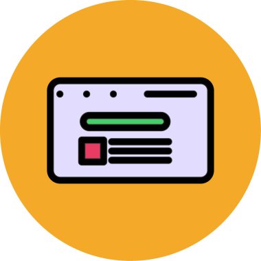 kart simge vektör çizim