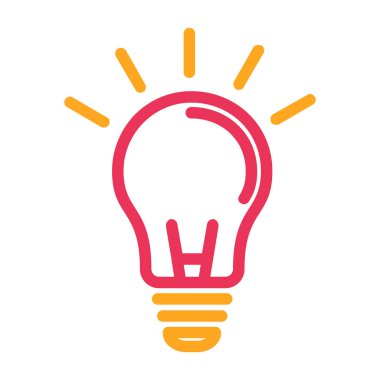 ampul simgesi vektör illüstrasyonu