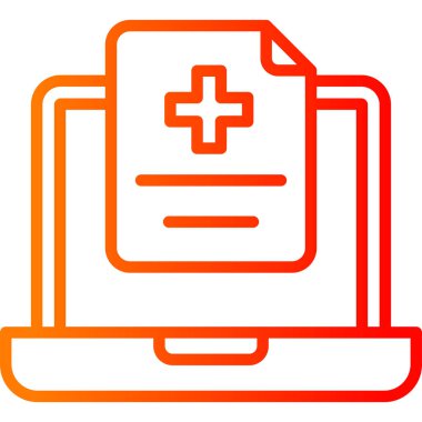 Tıbbi dosya. Vektör illüstrasyonu