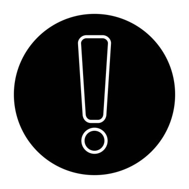 Moda biçimi izole edilmiş arkaplanda ünlem simgesi simgesi