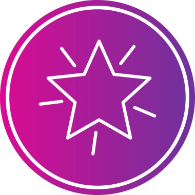 yıldız simgesi vektör illüstrasyonu