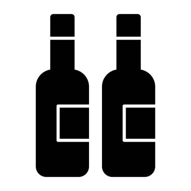 şişe simgesi vektör illüstrasyonu