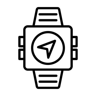 Akıllı Seç ince çizgi simgesi, vektör