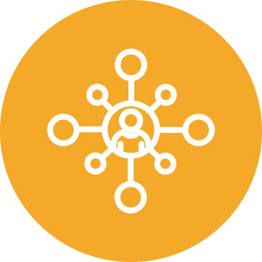 Bir grup insanın vektör çizimi