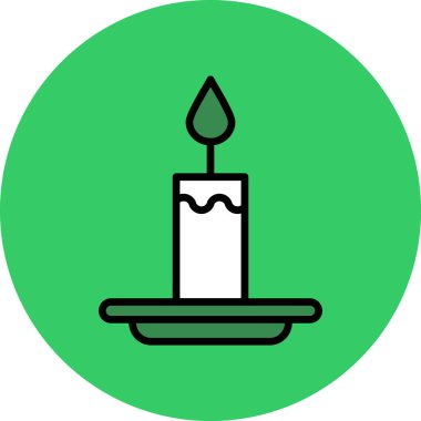 Mum simgesi, illüstrasyon tasarımı