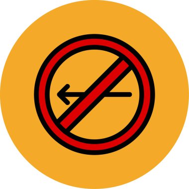 İşaret simgesi yok. vektör.