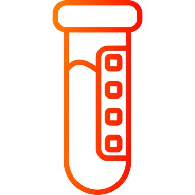 Test tüpü simgesi, basit tarzı