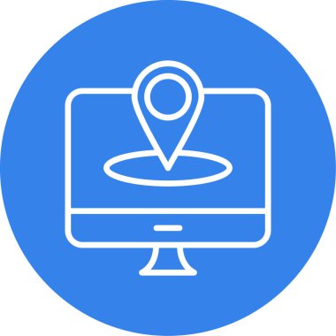 Bilgisayar simgesinin vektör illüstrasyonu