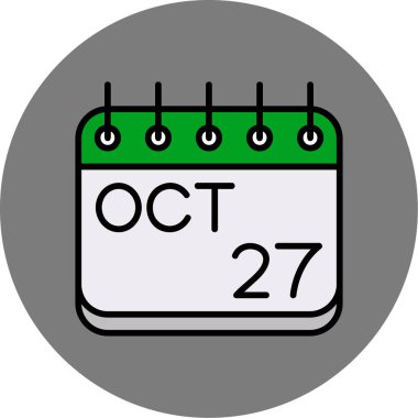 Takvim simgesi vektör illüstrasyonu