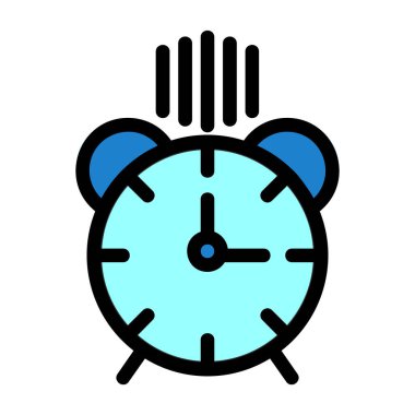 Saat simgesi vektör illüstrasyonu