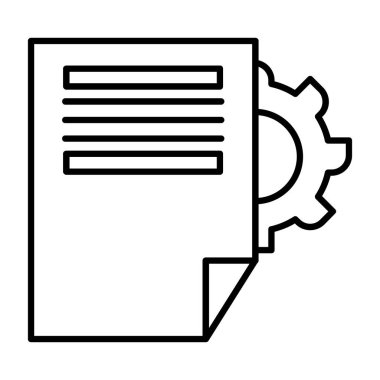dişli simgesi vektör illüstrasyonu