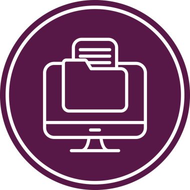 Modern bilgisayarın vektör illüstrasyonu