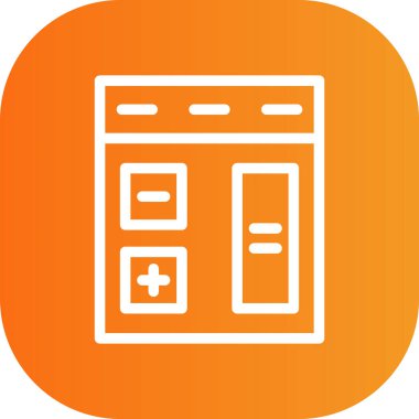 vektör lcd simgesi illüstrasyonu