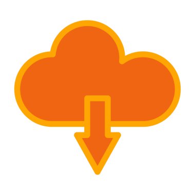 bulut simgesi, vektör illüstrasyonu