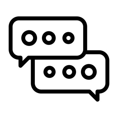 Sohbet balonu simgesinin, anahat stili