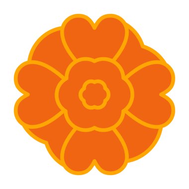 çiçek simgesi vektör illüstrasyonu