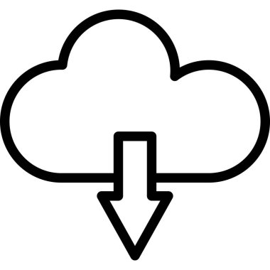 bulut indirme simgesi, özet biçimi