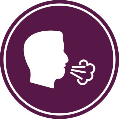 Duman simgesi olan adam.