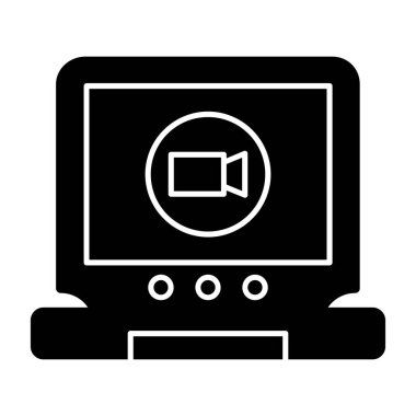 Video kamera simgesi, basit biçim