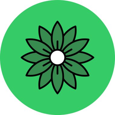 çiçek vektörü illüstrasyon renk simgesi