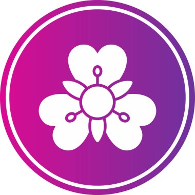 Güzel bir çiçeğin vektör çizimi