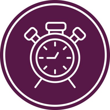 Saat simgesi vektör illüstrasyonu