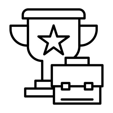 Ödül kupası ikonlu yıldız kupası, taslak biçimi