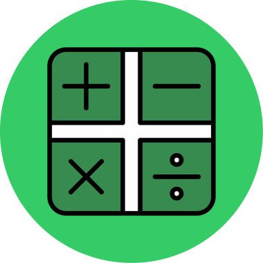 hesap makinesi simgesi, vektör illüstrasyonu