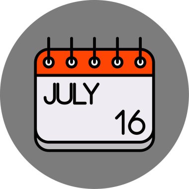 Tek bir simgenin vektör illüstrasyonu