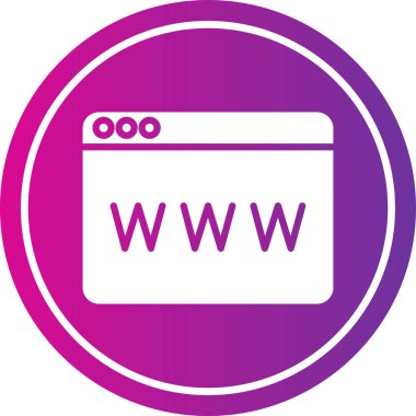 Moda biçimi izole edilmiş arkaplanda tarayıcı web sayfası simgesi