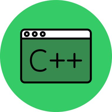 Doldurulmuş kod kodlama simgesi - ana hat biçimi