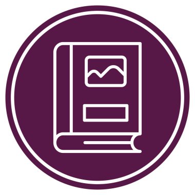 Kitap. Web simgesi basit illüstrasyon