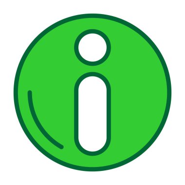 bilgi işareti simgesi, vektör illüstrasyonu