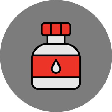 Şişe simgesinin vektör illüstrasyonu