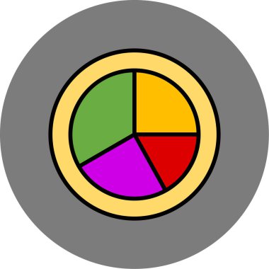 Pasta çizelgesi. Basit resimleme