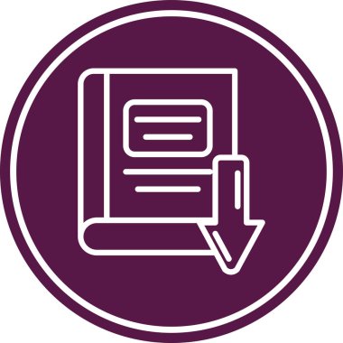 Dosya belgesi simgesinin vektör illüstrasyonu