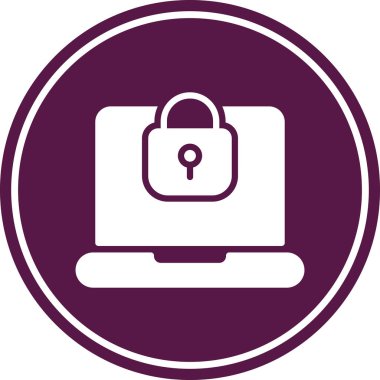 Bilgisayar. Web simgesi basit illüstrasyon