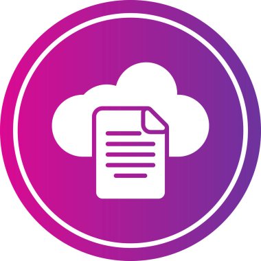 Belge simgesinin vektör illüstrasyonu