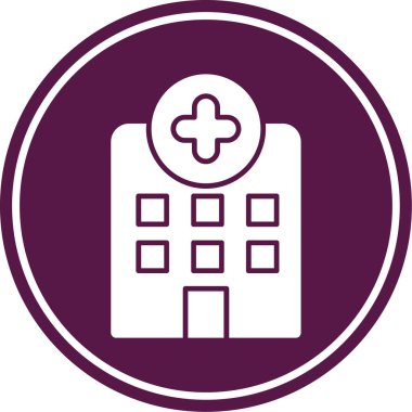 Hastane Simgesi Vektör İllüstrasyonu