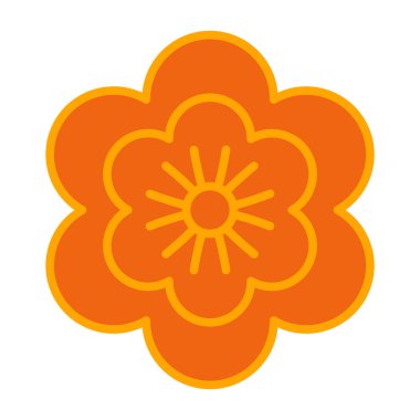 çiçek simgesi tasarımı, vektör 10 grafik