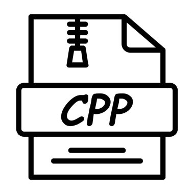 dosya biçimi simgesi, vektör illüstrasyonu