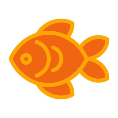 Balık Düz Vektörü Simgesi