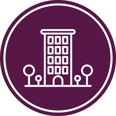 Modern yapı simgesinin vektör illüstrasyonu